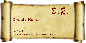 Drach Róza névjegykártya