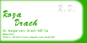 roza drach business card